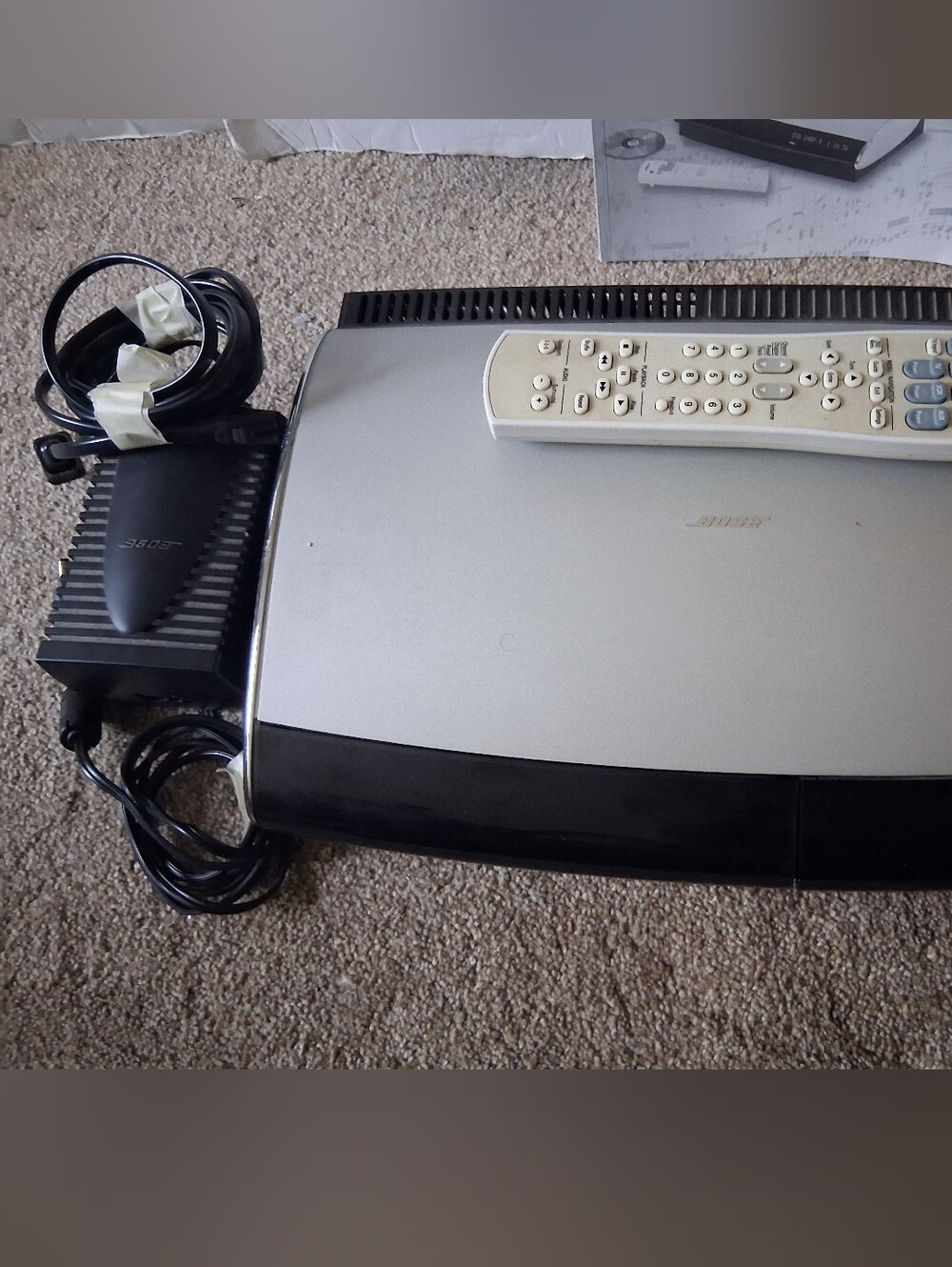 Bose AV38 Lifestyle 38 Media Center CD DVD MP3 Player w/ Power Supply (read)